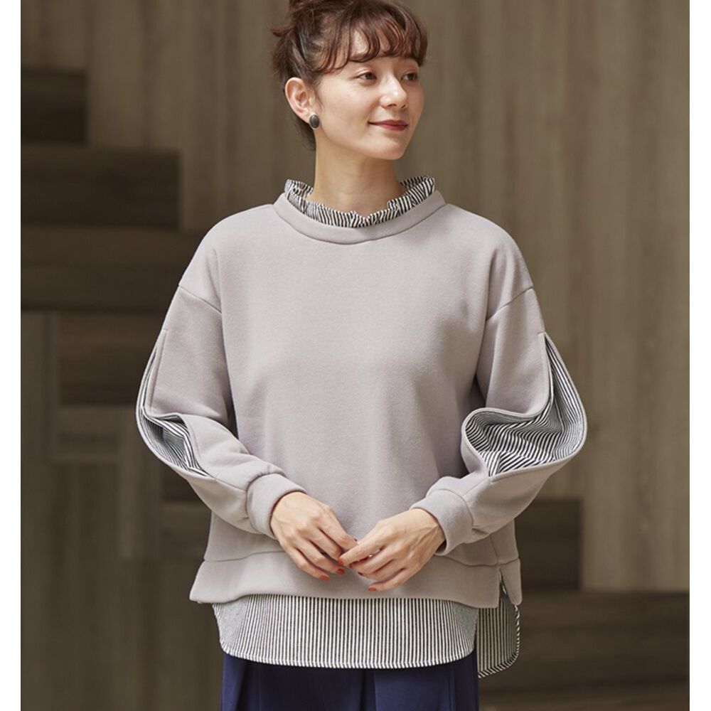 BACKYARD FAMILY「トレーナー 裏起毛 レディース 冬 通販 プルオーバー きれいめ オフィス 秋冬 春 秋」|パーカー|その他2