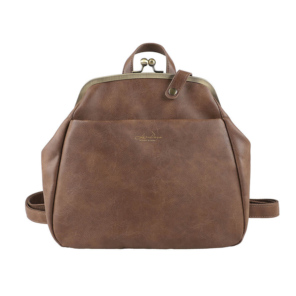 BACKYARD FAMILY「lizdays リズデイズ がま口 リュック lz-72401 通販 がま口リュック」|リュック|ブラウン1