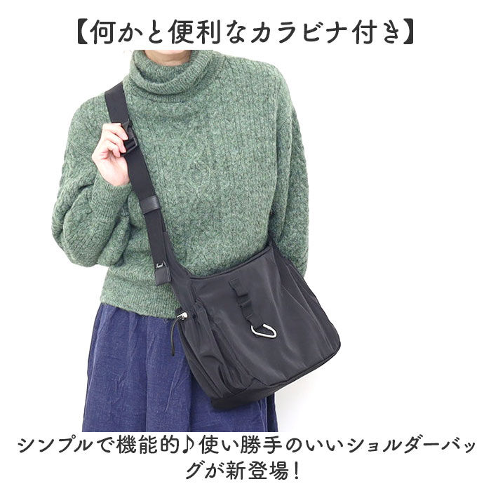 BACKYARD FAMILY「ショルダーバッグ レディース 通販 斜め掛けバッグ 肩掛けバッグ カルビナ付き 軽量 軽い」|ショルダー・メッセンジャー|