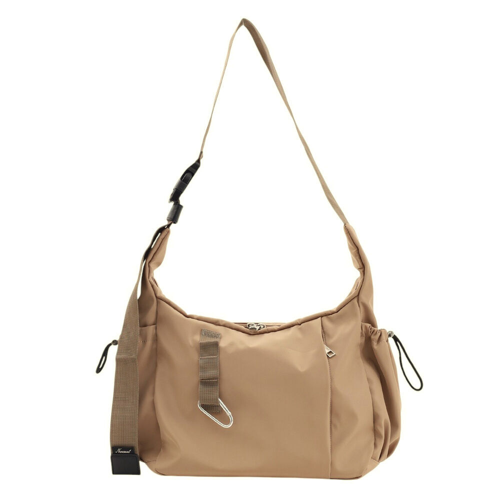 BACKYARD FAMILY「ショルダーバッグ レディース 通販 斜め掛けバッグ 肩掛けバッグ カルビナ付き 軽量 軽い」|ショルダー・メッセンジャー|ベージュ1