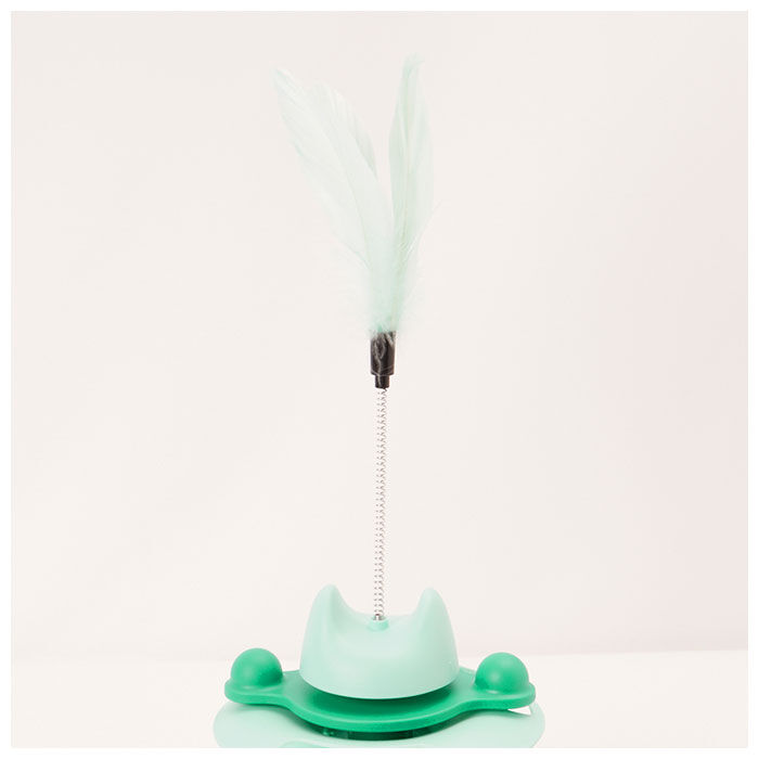 BACKYARD FAMILY「猫 おもちゃ ターンテーブル ボール 通販 猫じゃらし 遊ぶ盤 ボールトレイ 猫游び」|その他|