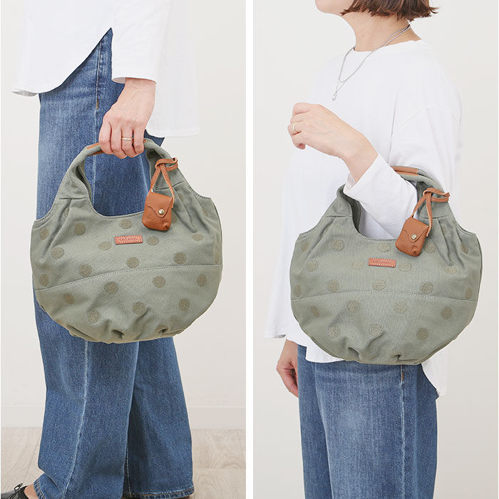 BACKYARD FAMILY「トートバッグ ドット toleur 通販 レディース ハンドバッグ コットンキャンバス 手提げ」|トートバッグ|