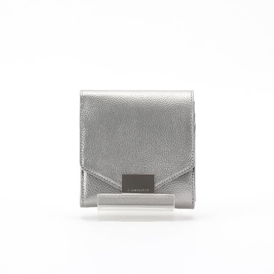 銀座かねまつ「M22553OTH 【本革】二つ折りウォレット」|財布|シルバー