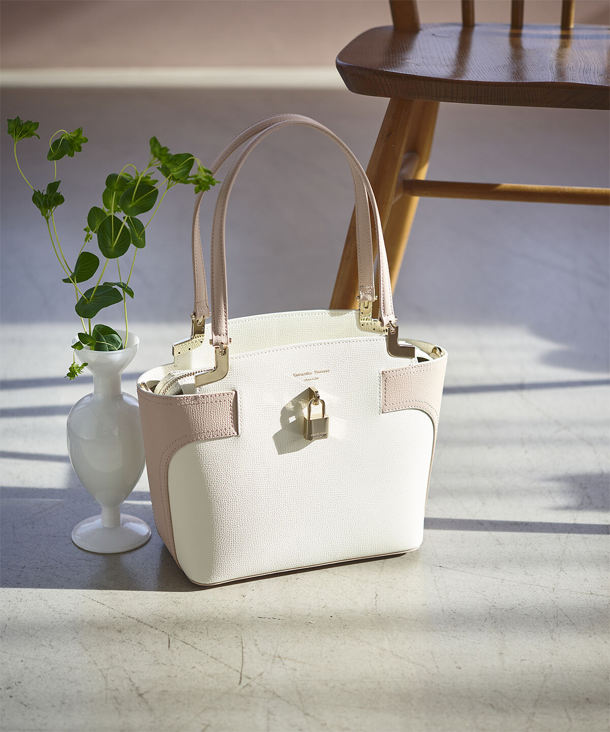 Samantha Thavasa「バイカラースクエアトートバッグ」|トートバッグ|