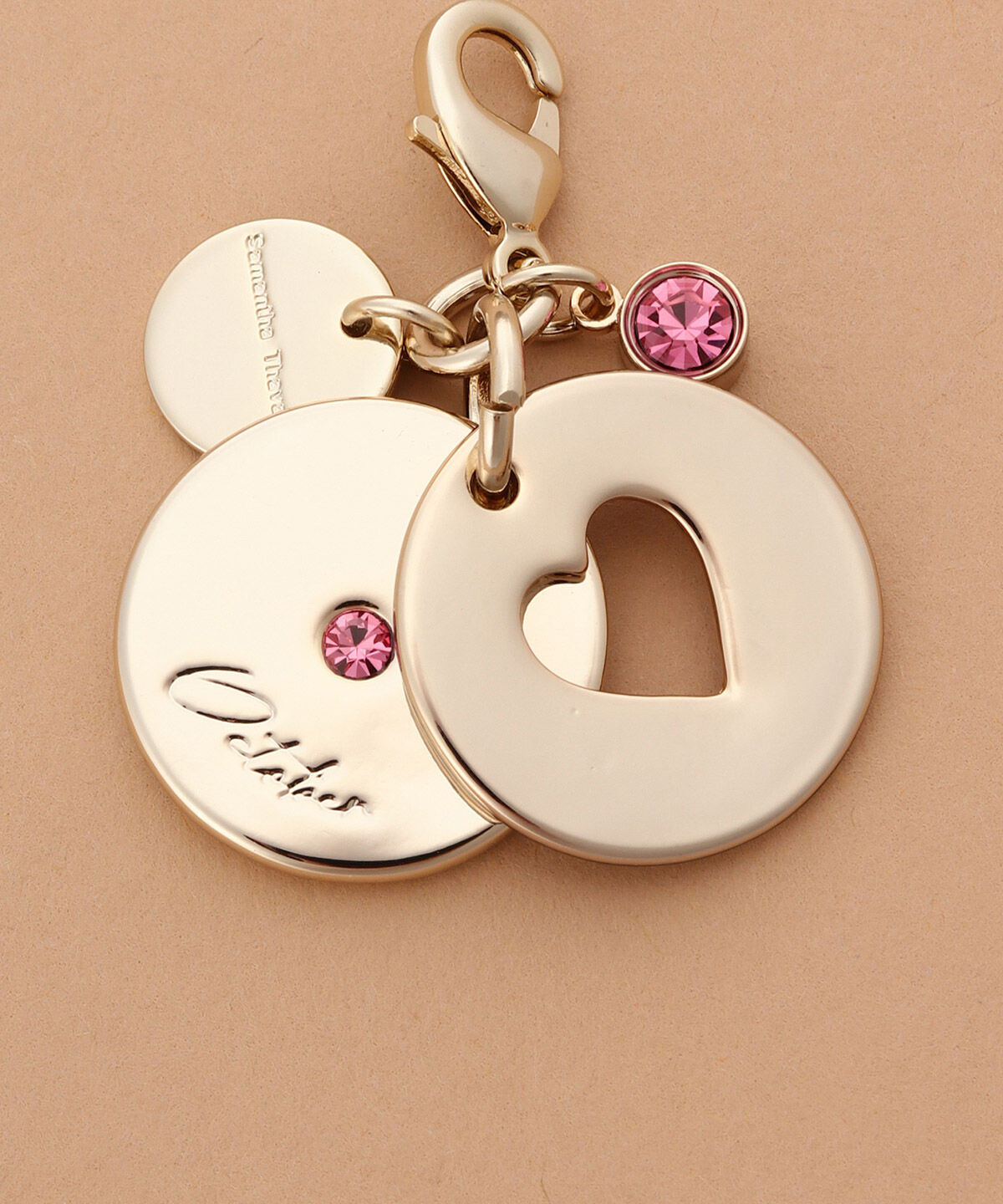 Samantha Thavasa「バースデーストーンカラービジューファスナーチャーム（10月）」|チャーム・キーホルダー|