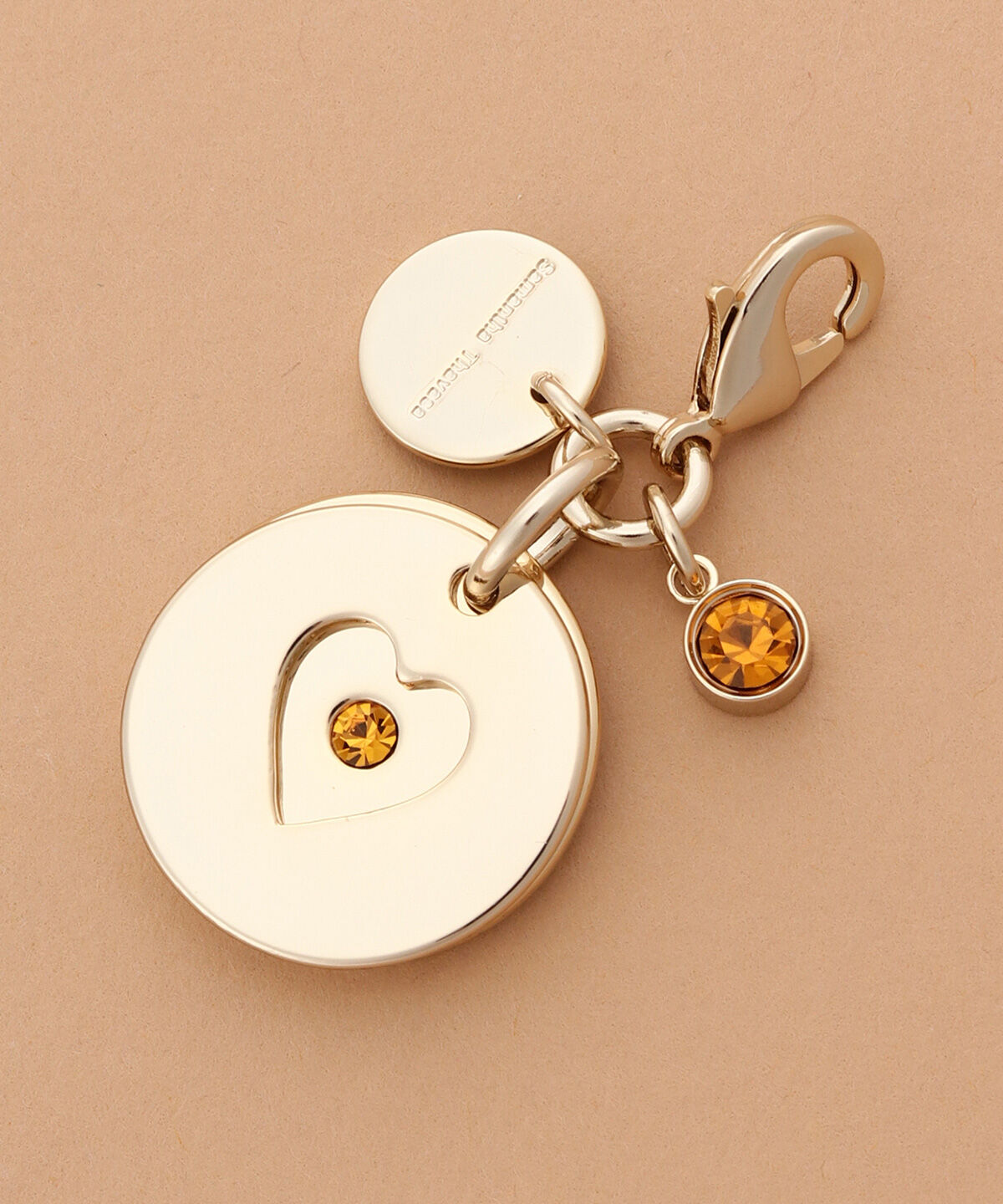 Samantha Thavasa「バースデーストーンカラービジューファスナーチャーム（11月）」|チャーム・キーホルダー|ゴールド