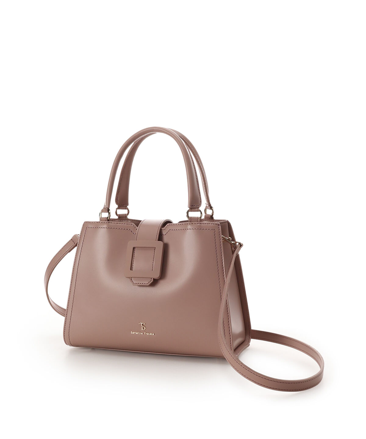 Samantha Thavasa「ベルトデザイン レザーハンドバッグ」|ハンドバッグ|