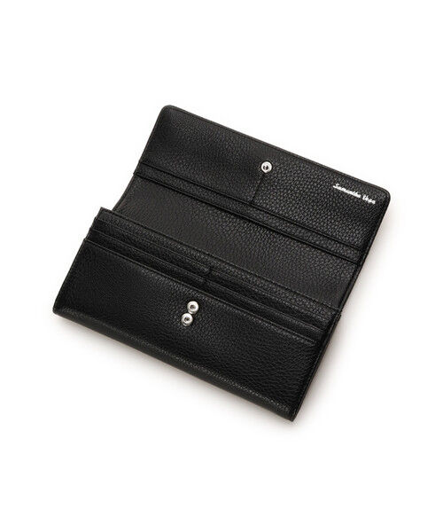  「シンプルビジューフラップ長財布」|財布|