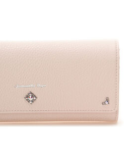  「シンプルビジューフラップ長財布」|財布|