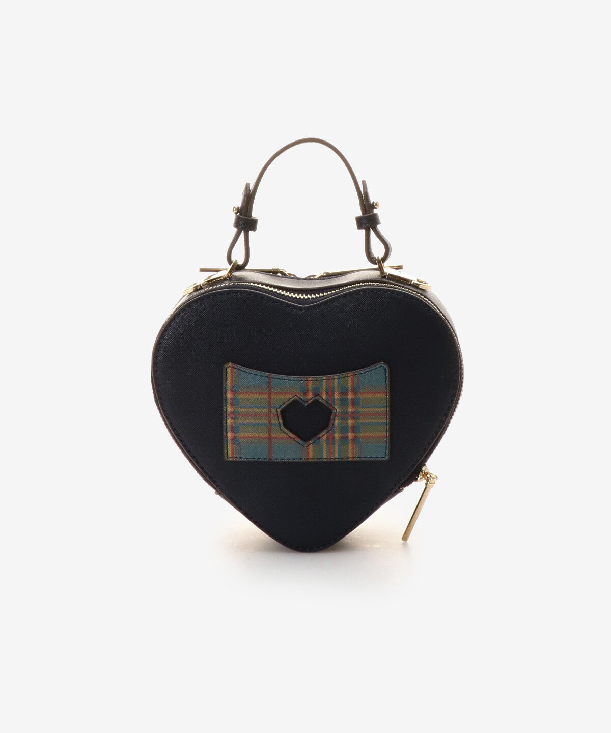 Samantha Vega「チェック柄ハートモチーフバッグ」|ハンドバッグ|