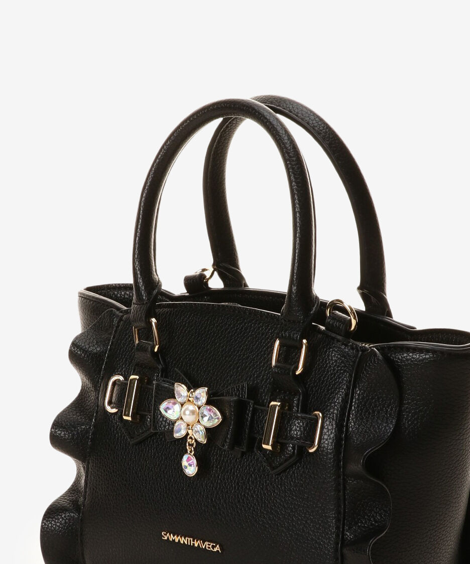 Samantha Vega「ビジューリボンフラッター(ミニ)」|ショルダー・メッセンジャー|