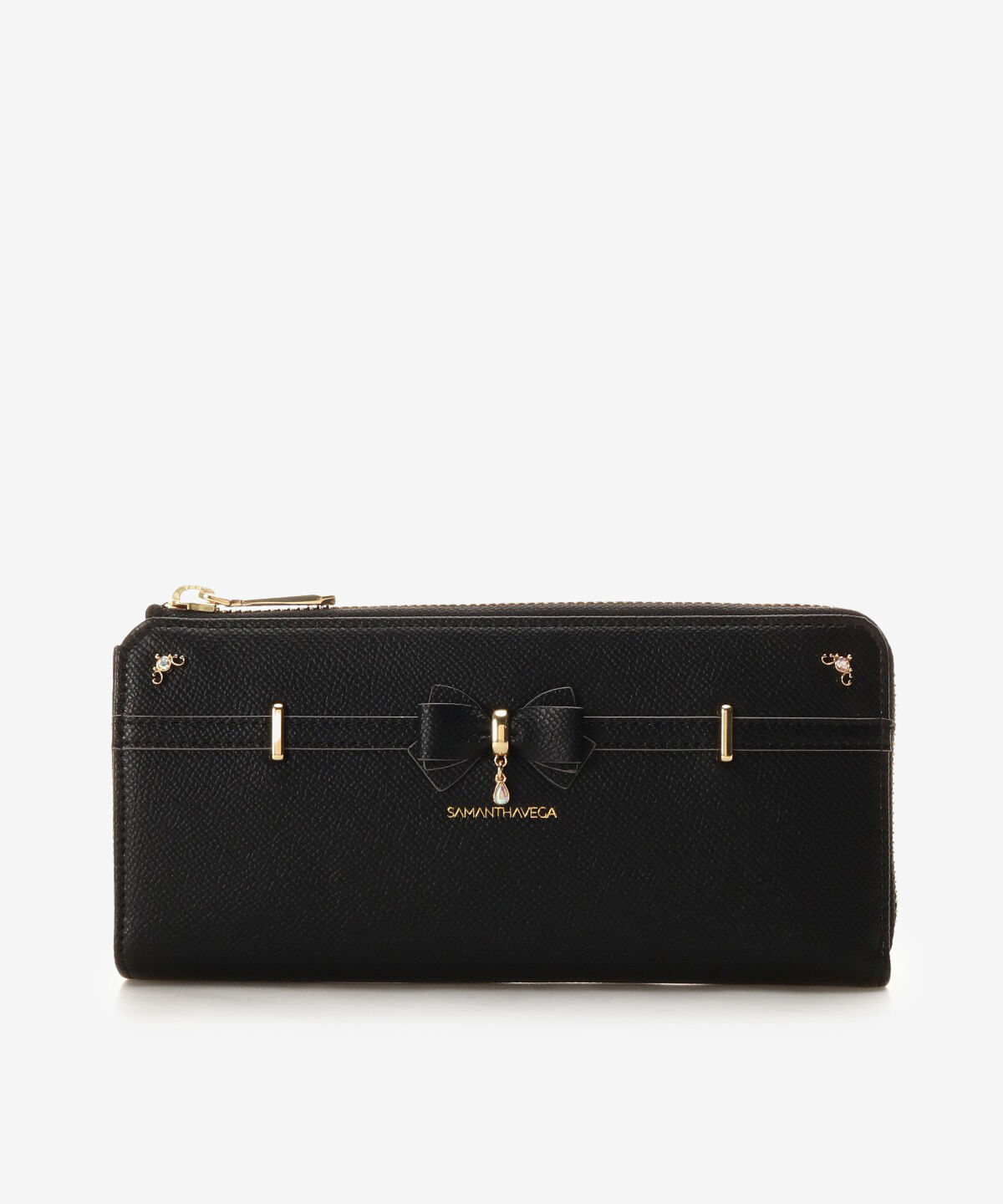 Samantha Vega「アクセントリボン　長財布」|財布|ブラック