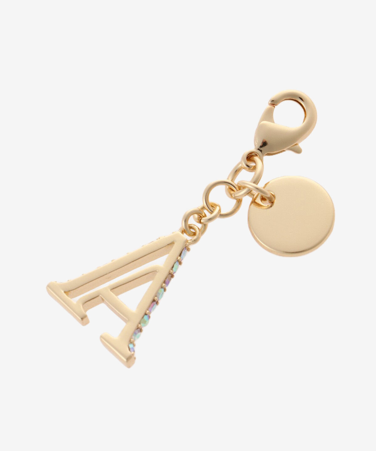 Samantha Vega「サイドビジューイニシャルファスナートップ(A)」|チャーム・キーホルダー|