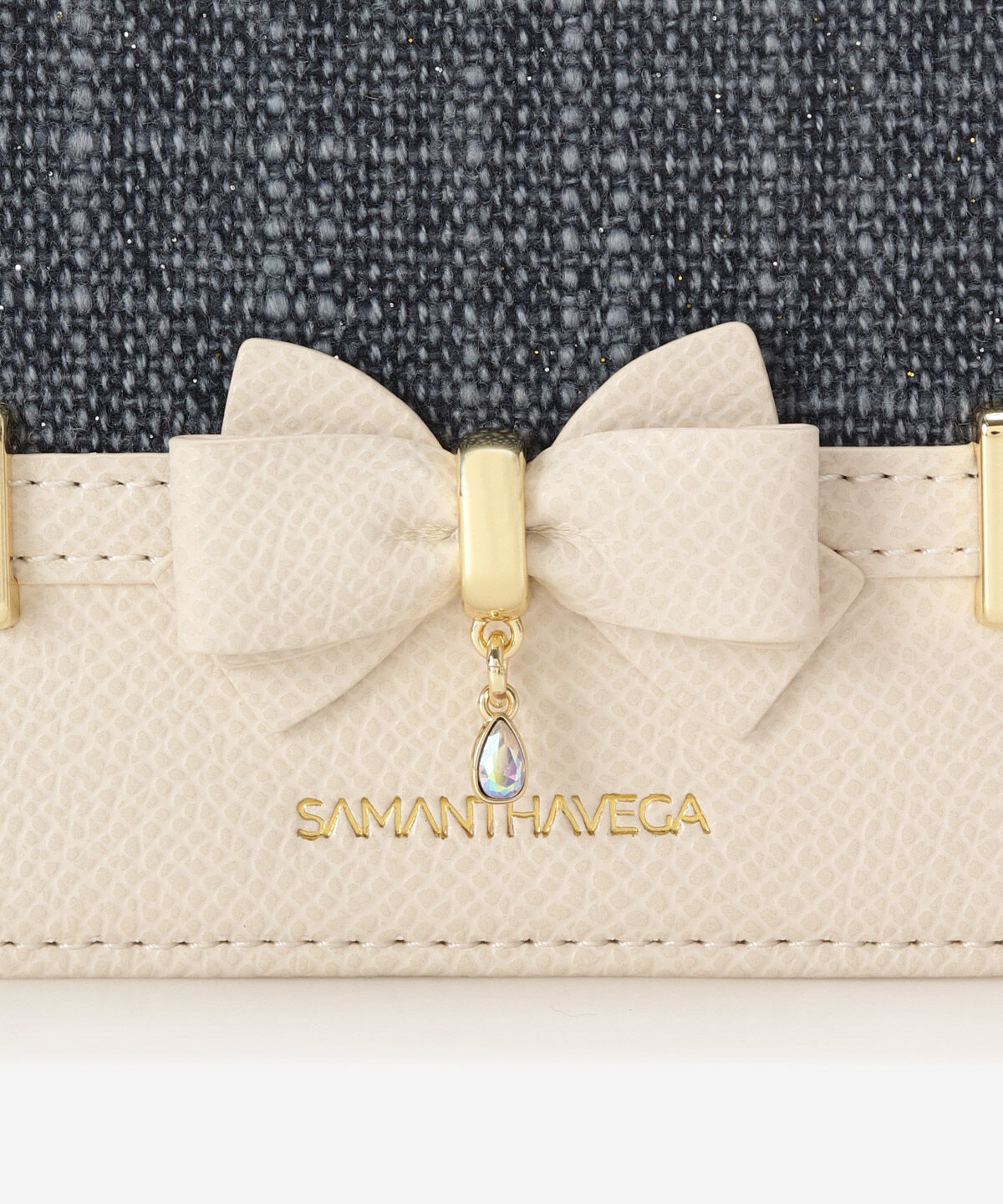 Samantha Vega「マテリアルアクセントリボンパスケース」|定期入れ|