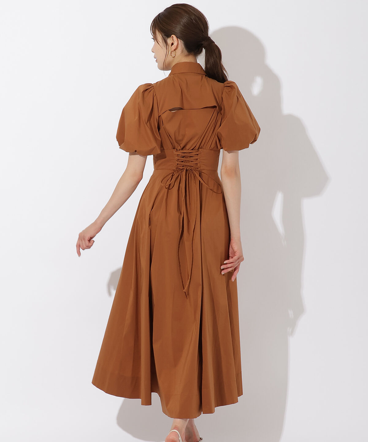 アンドクチュール「コルセットシャツワンピース」|ワンピース|