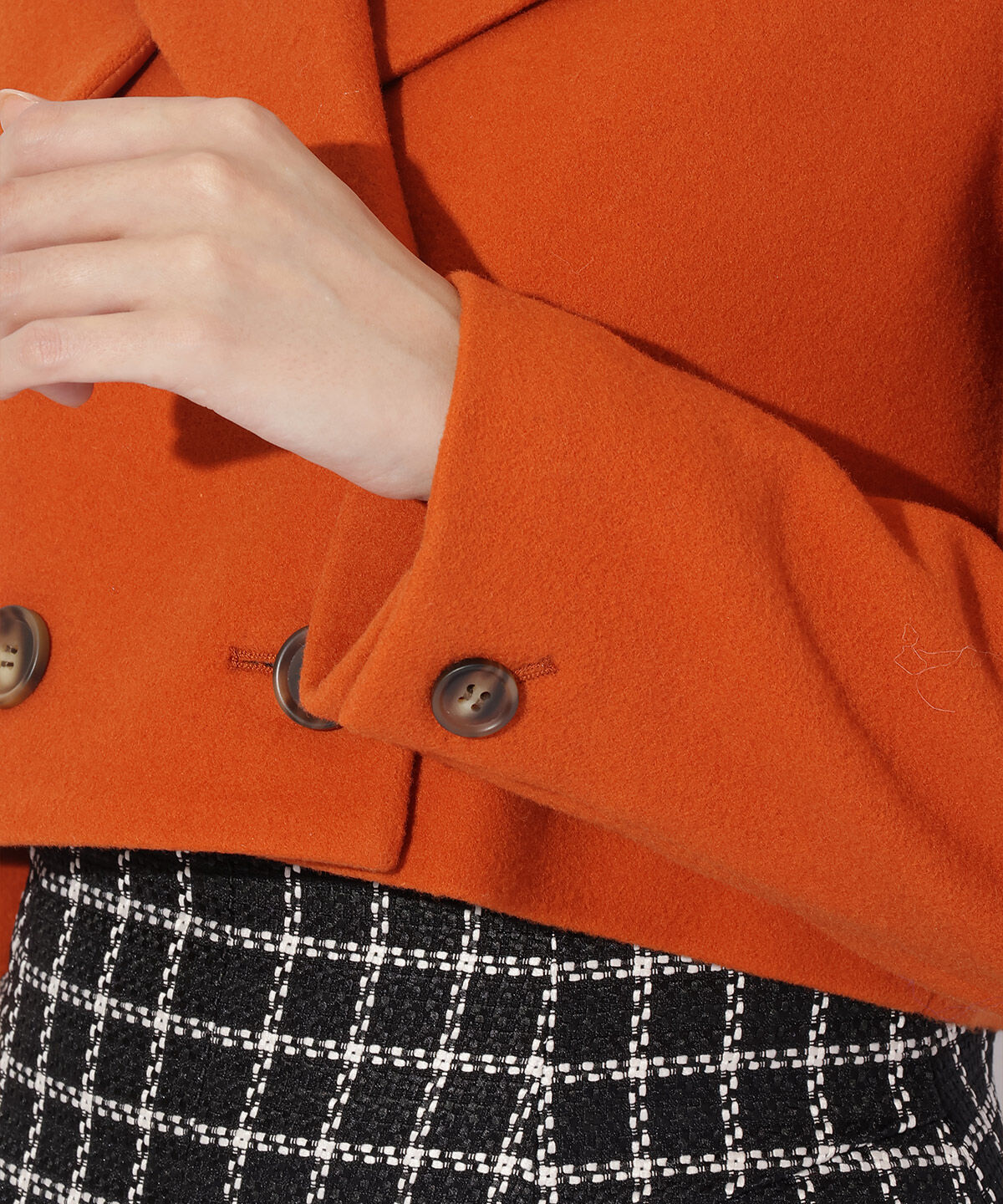 アンドクチュール「ウールメルトンショートジャケットコート」|その他|