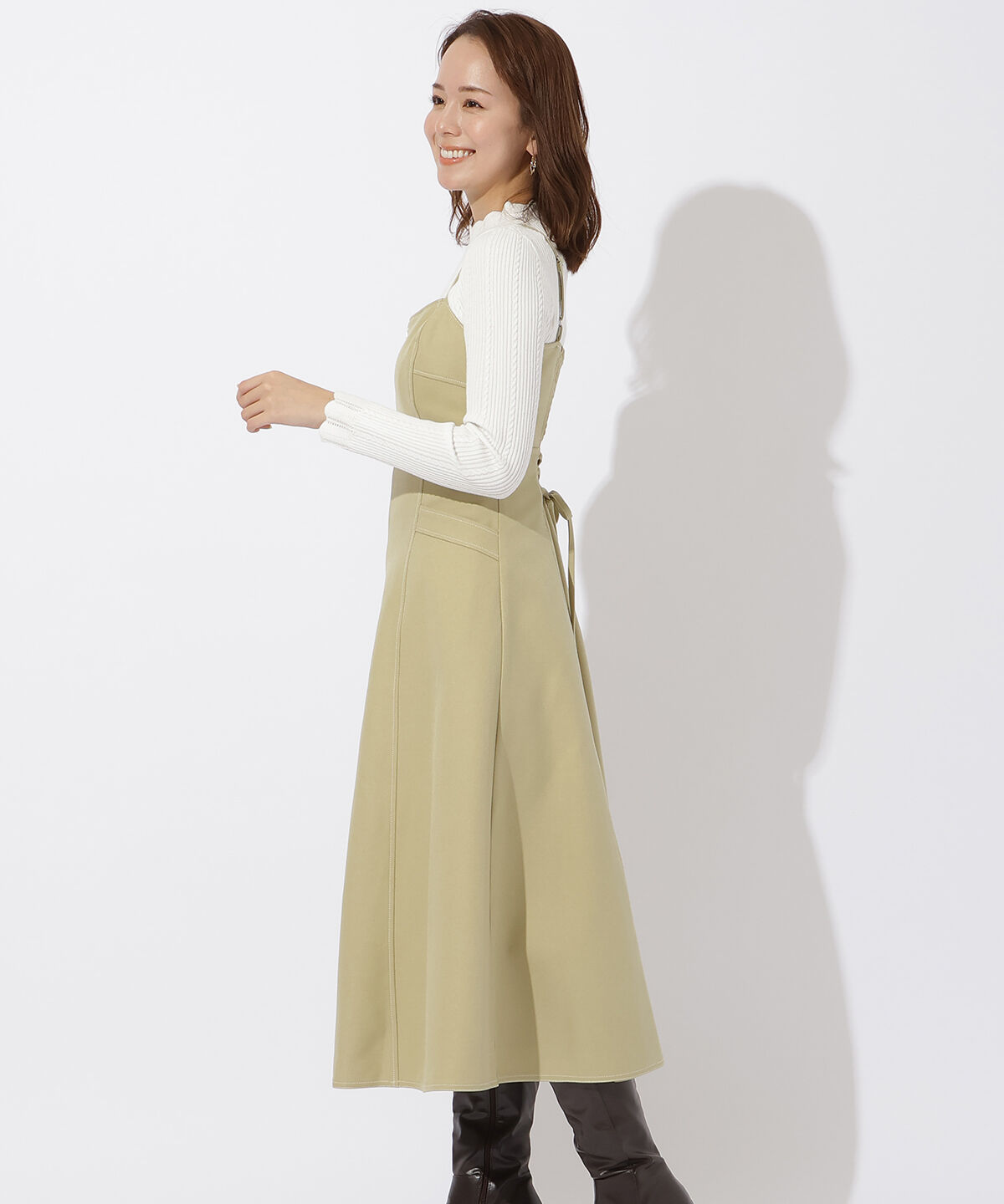 アンドクチュール「スカラネックプルオーバー＋ジップジャンスカ」|ワンピース|