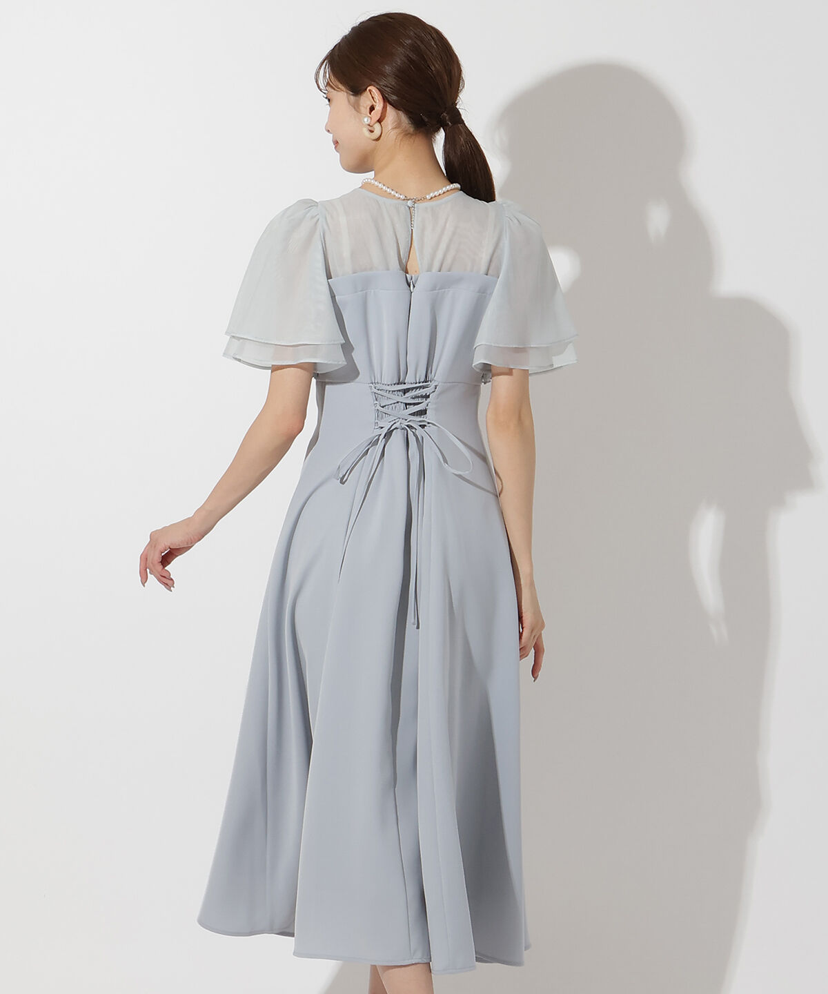 アンドクチュール「チュールフリルドレス」|ドレス|