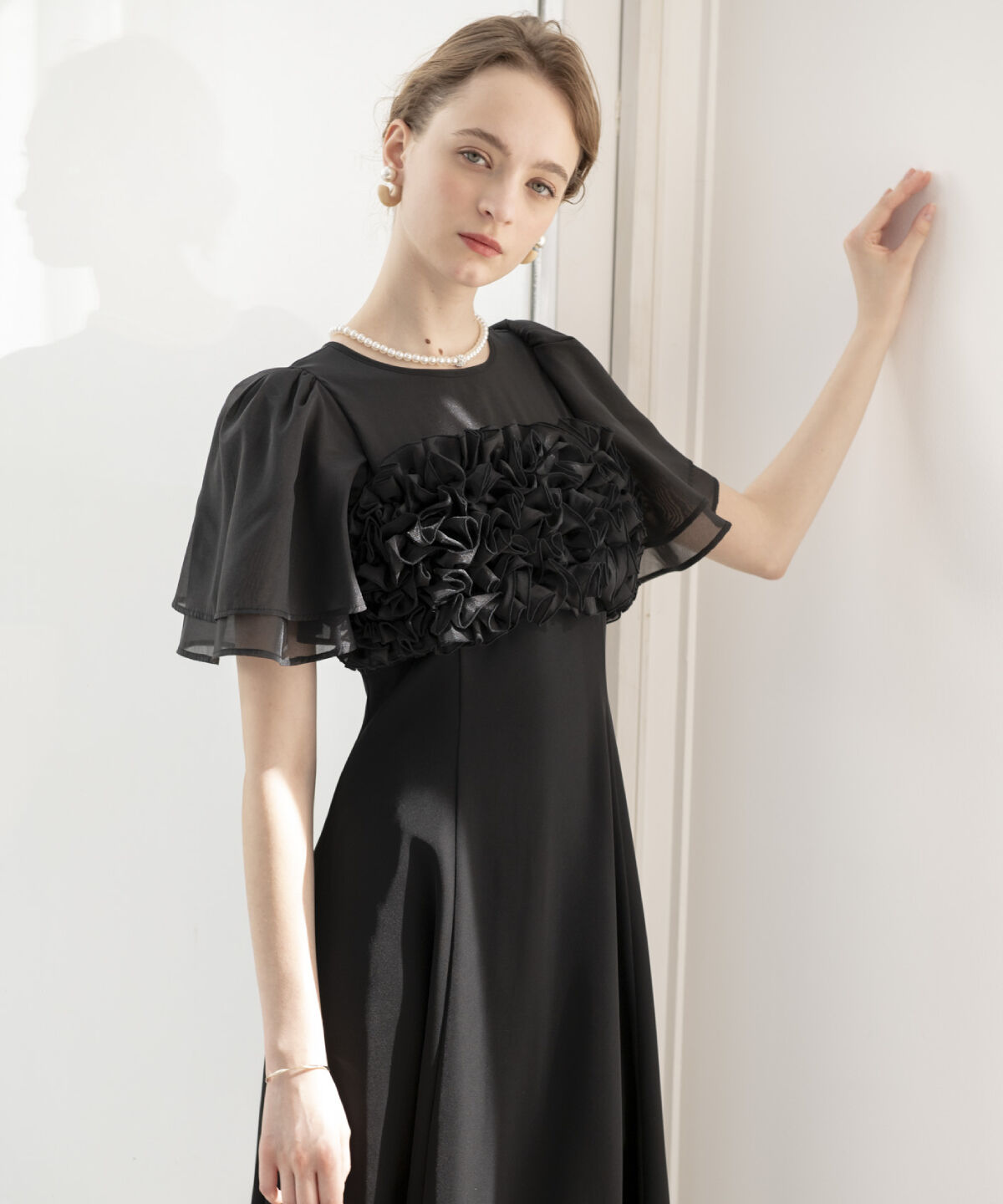 アンドクチュール「チュールフリルドレス」|ドレス|