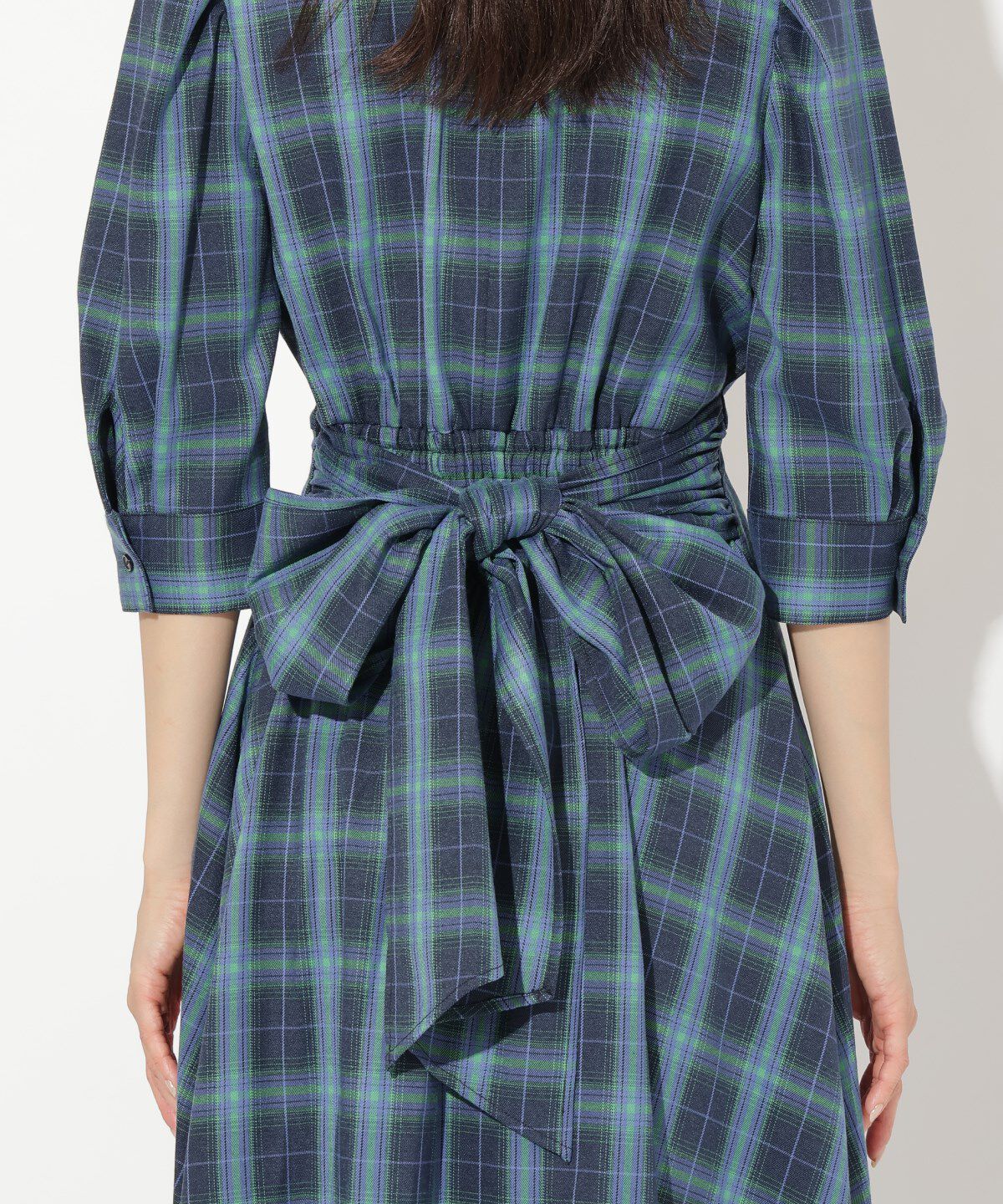 アンドクチュール「ラッフルフリルチェックワンピース」|ワンピース|