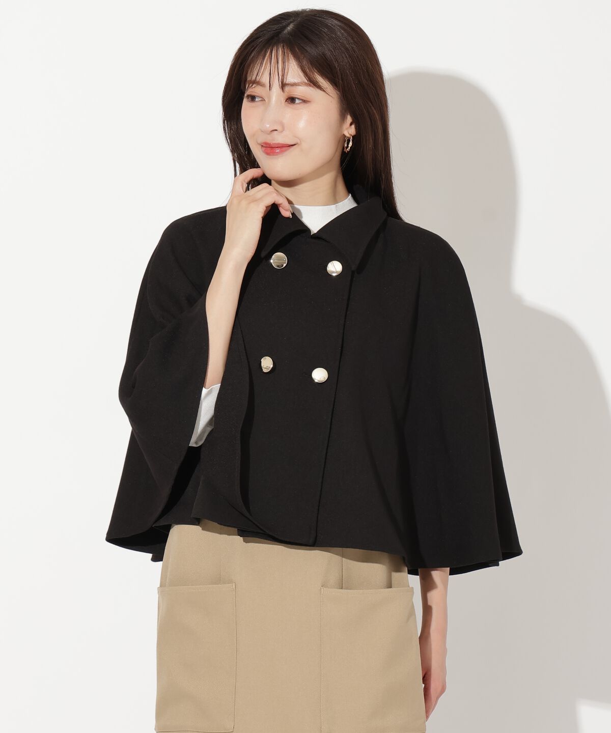 アンドクチュール「ショートケープジャケットコート」|その他|