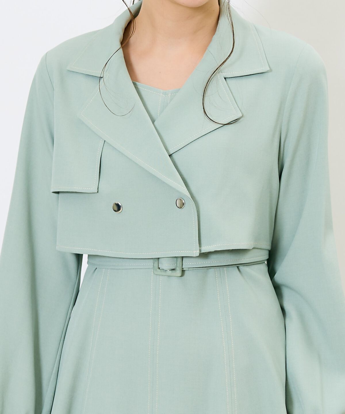 アンドクチュール「トレンチライクアンサンブルワンピース」|ワンピース|