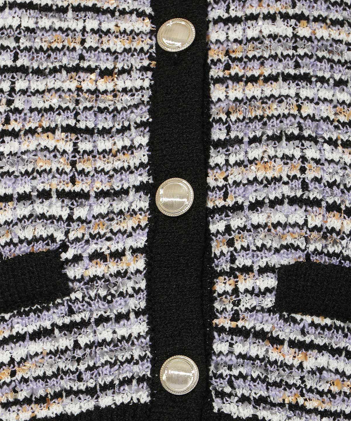 アンドクチュール「MIX配色5分袖プルオーバー」|ニット・セーター|