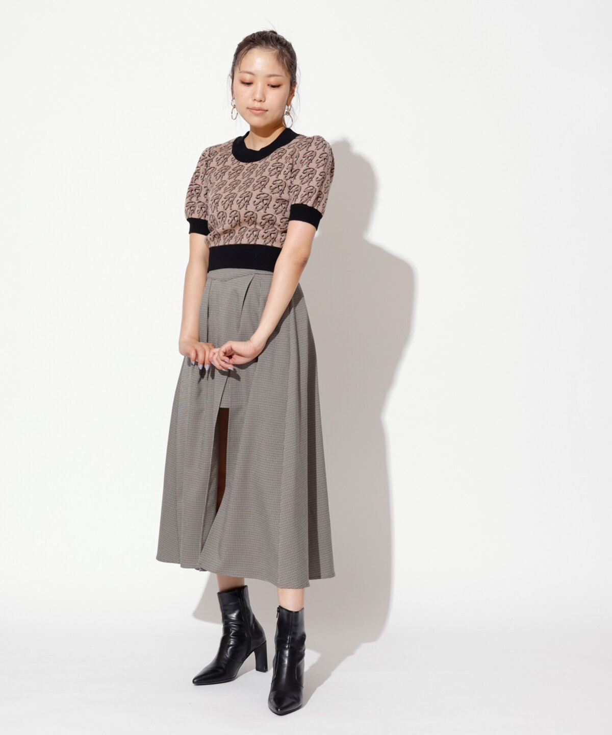 REDYAZEL「モノグラムジャガードニット」|ニット・セーター|