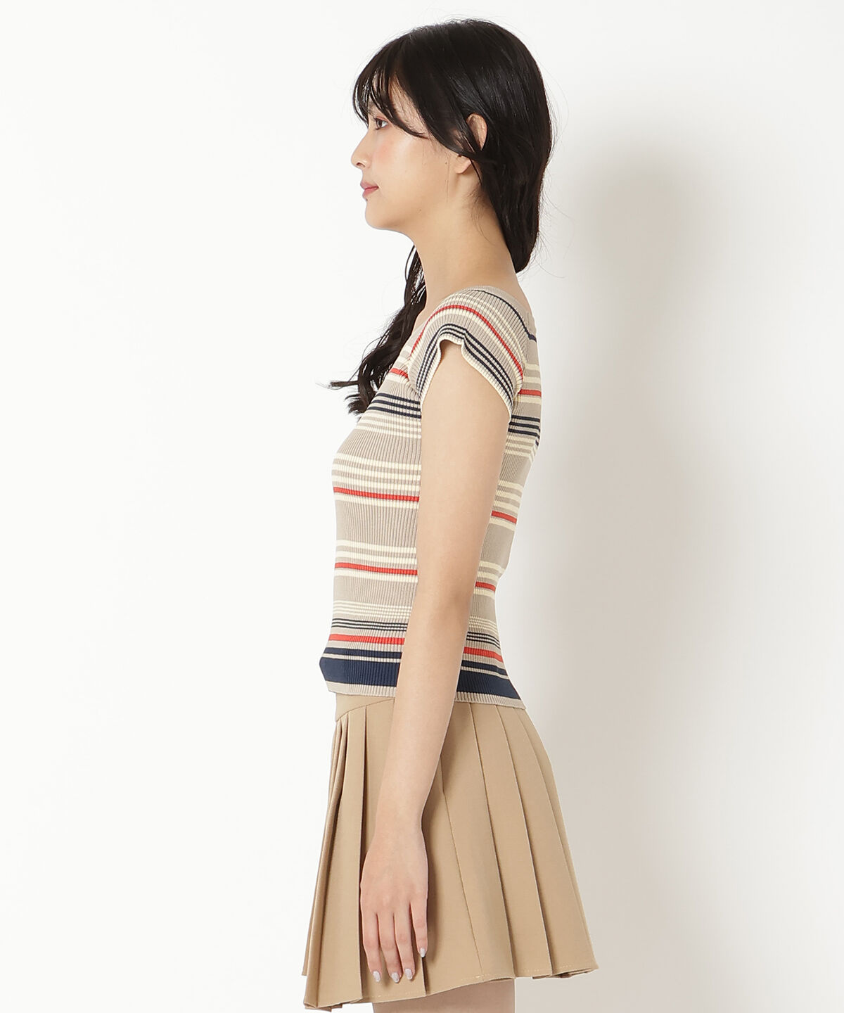 REDYAZEL「ボーダーリブニット」|ニット・セーター|