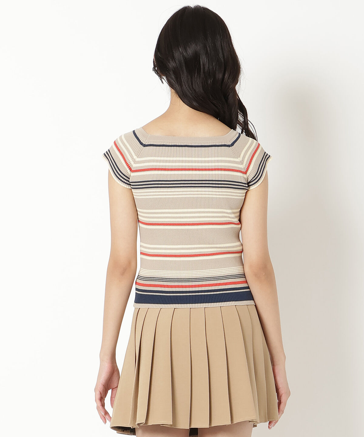 REDYAZEL「ボーダーリブニット」|ニット・セーター|