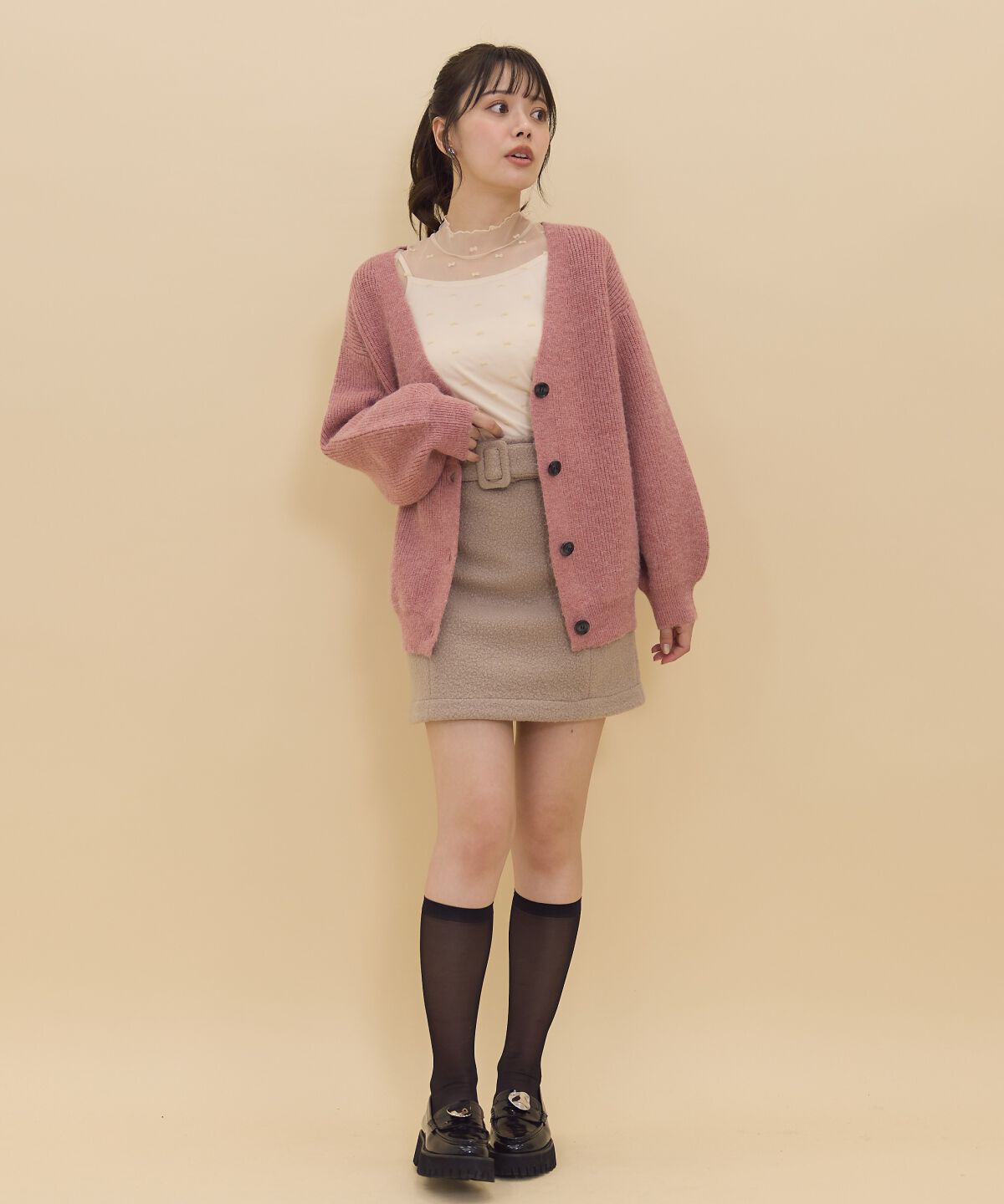 REDYAZEL「Vネックカーディガン」|カーディガン|