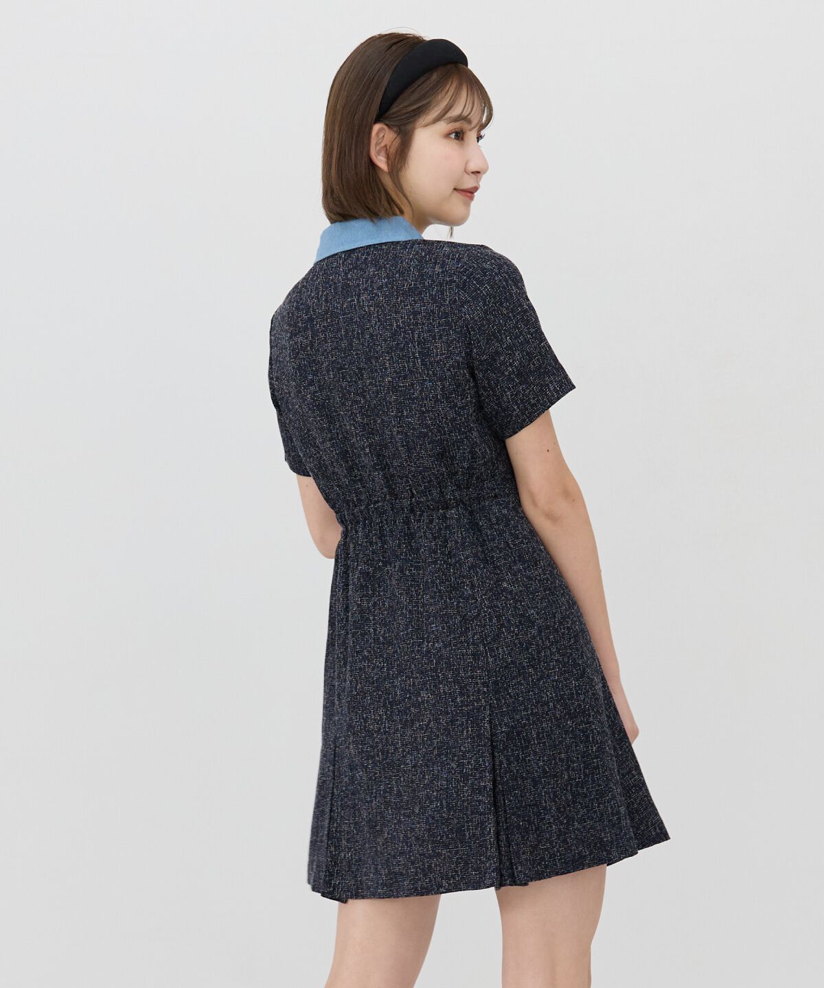 REDYAZEL「サマーツイード襟つきミニワンピース」|ワンピース|