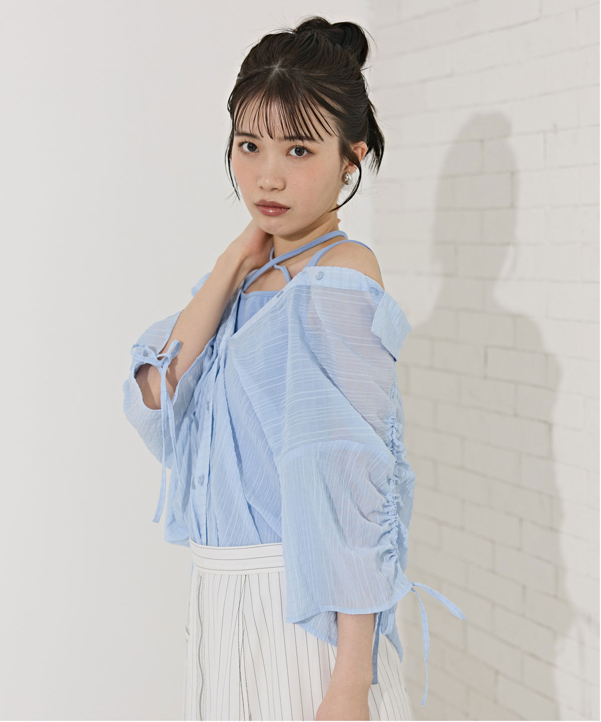 REDYAZEL「マルチWAYビスチェ&times;シアーシャツ」|シャツ・ブラウス|