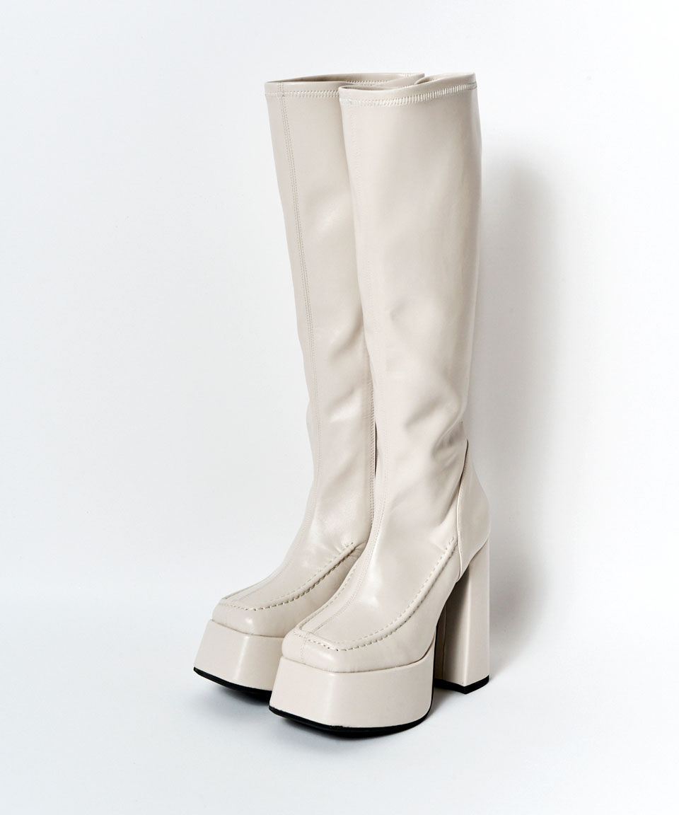 REDYAZEL「スクエアタイツロングブーツ」|ショートブーツ|