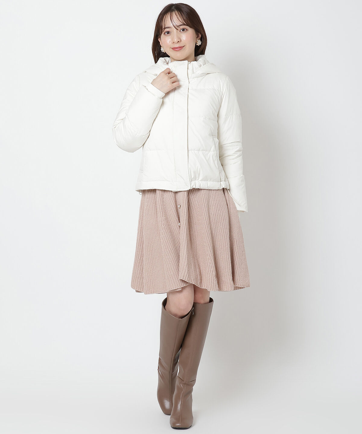 WILLSELECTION「ファー付きショートダウン」|ダウン|