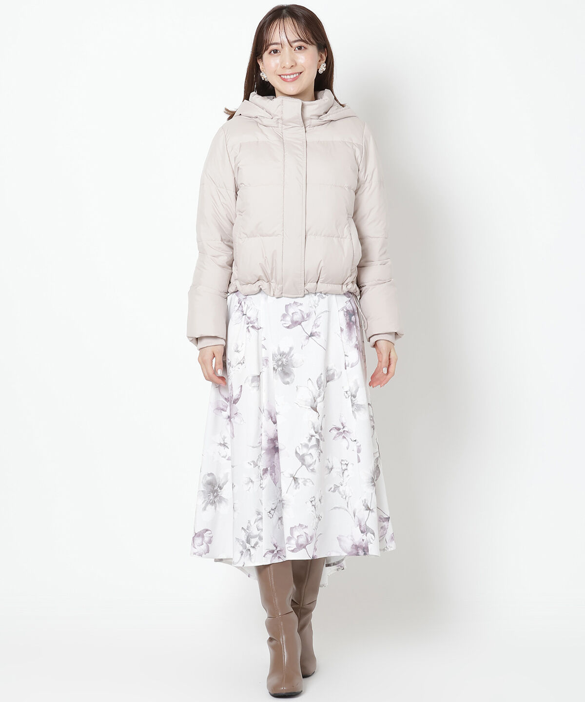 WILLSELECTION「ファー付きショートダウン」|ダウン|