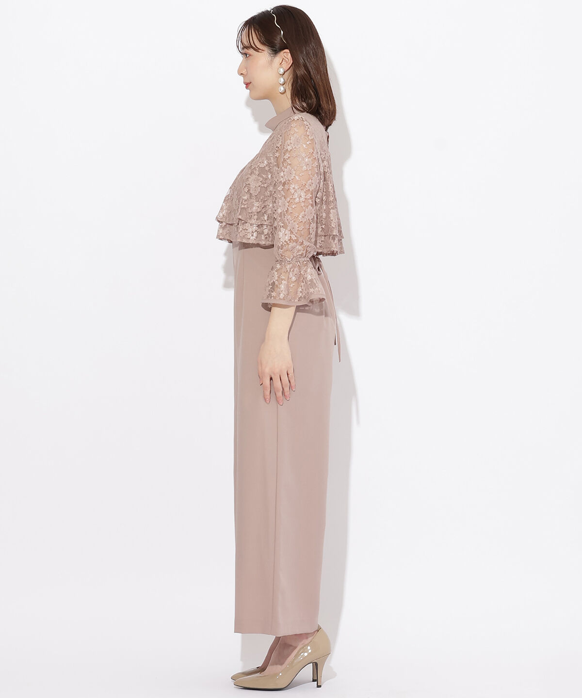 WILLSELECTION「レースレイヤードオールインワン」|ドレス|