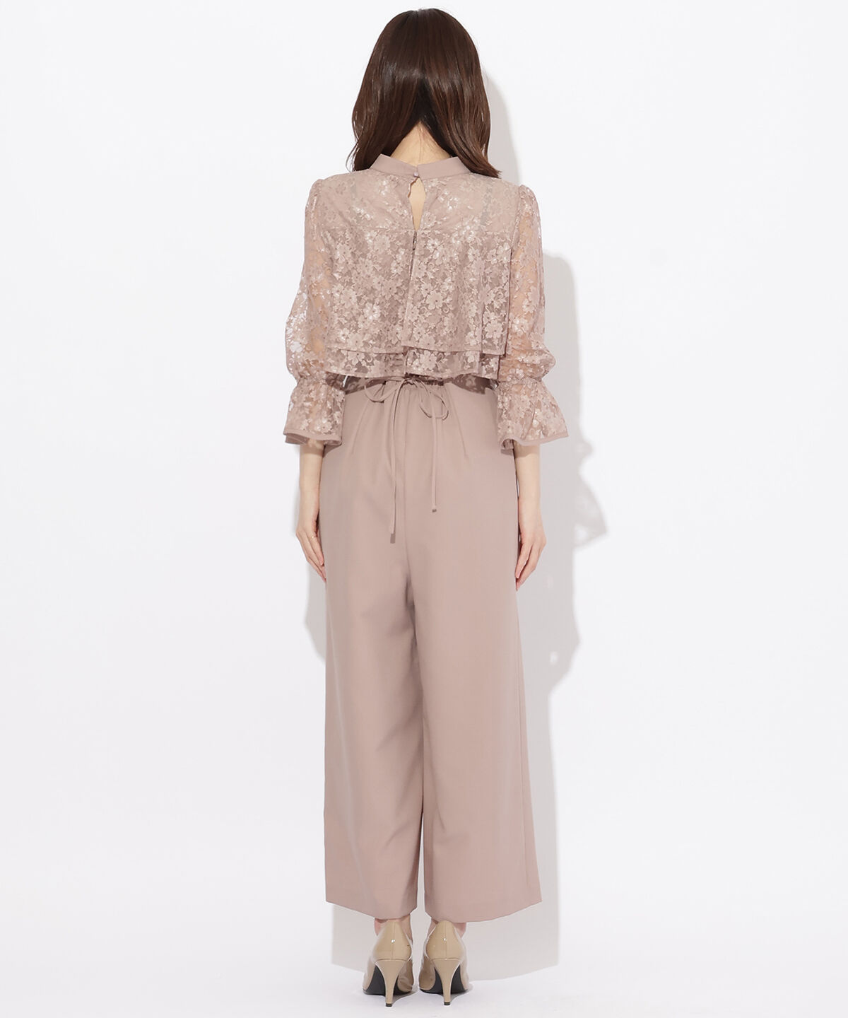 WILLSELECTION「レースレイヤードオールインワン」|ドレス|