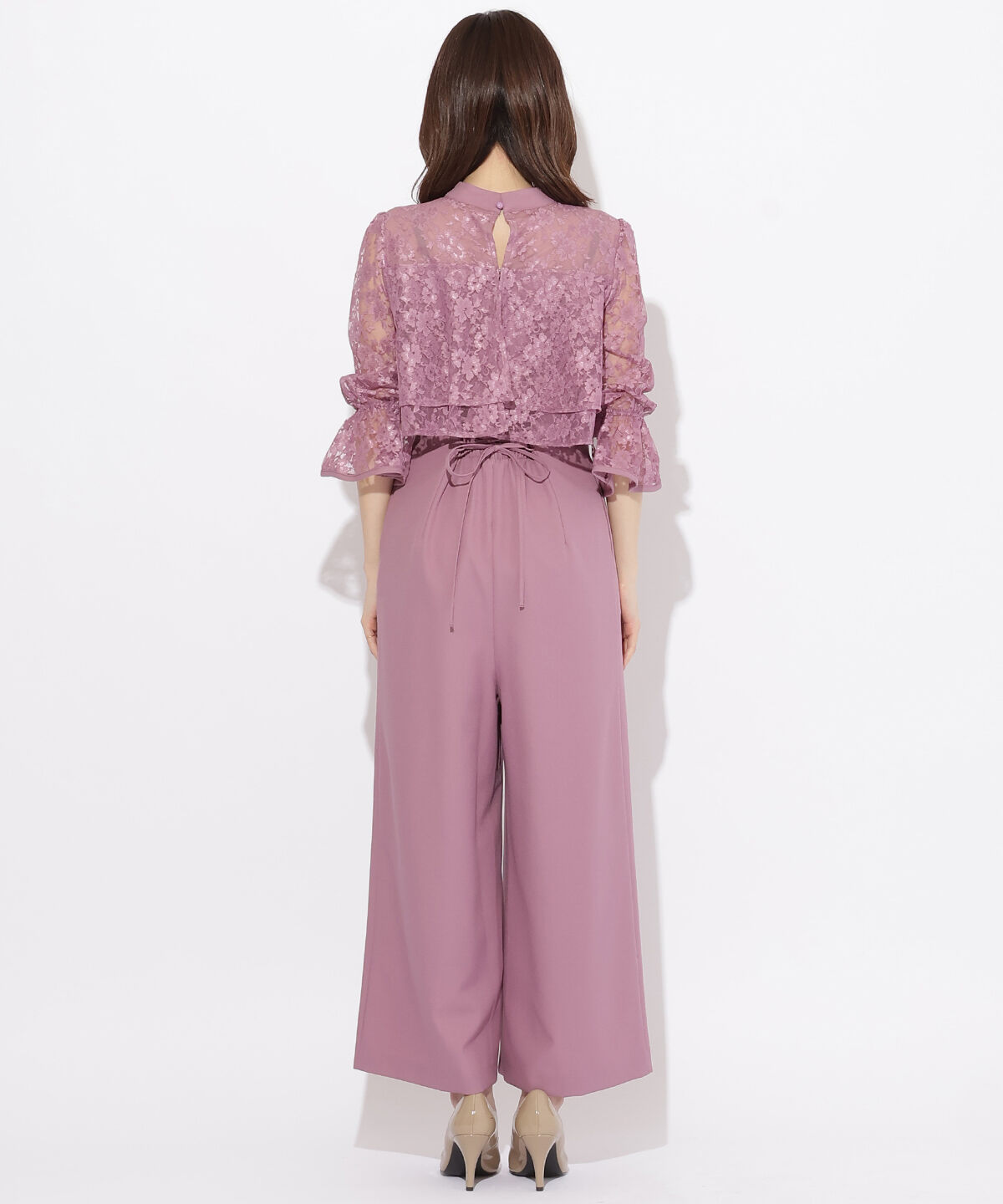 WILLSELECTION「レースレイヤードオールインワン」|ドレス|