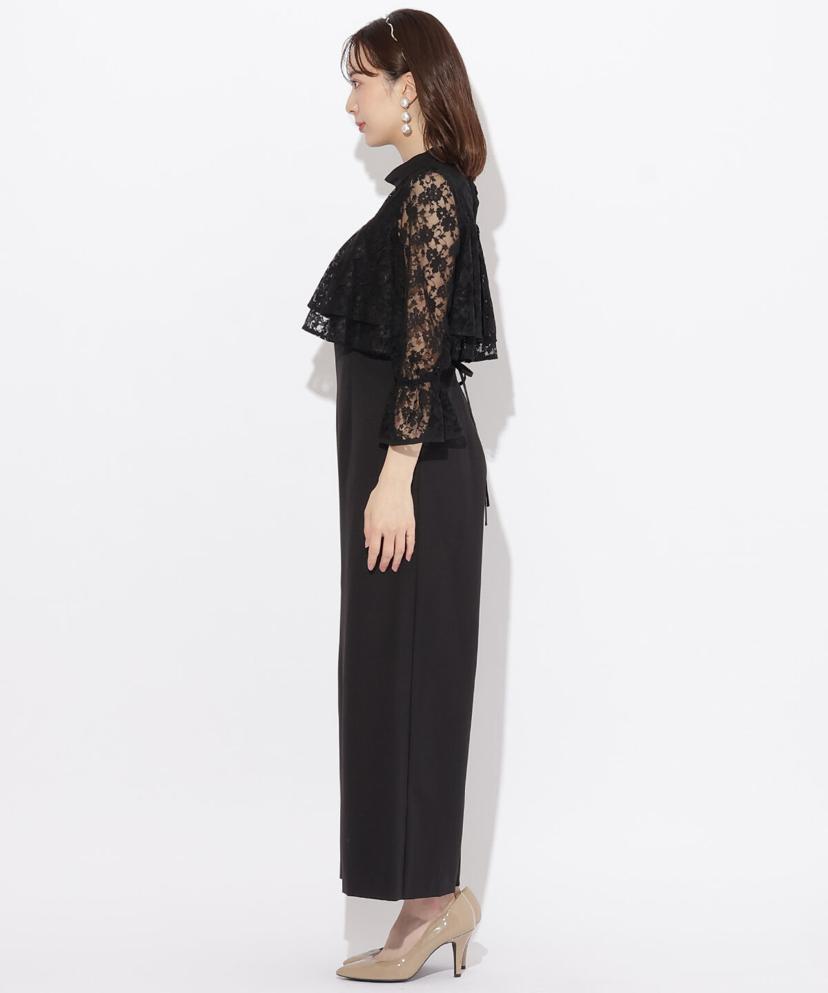 WILLSELECTION「レースレイヤードオールインワン」|ドレス|