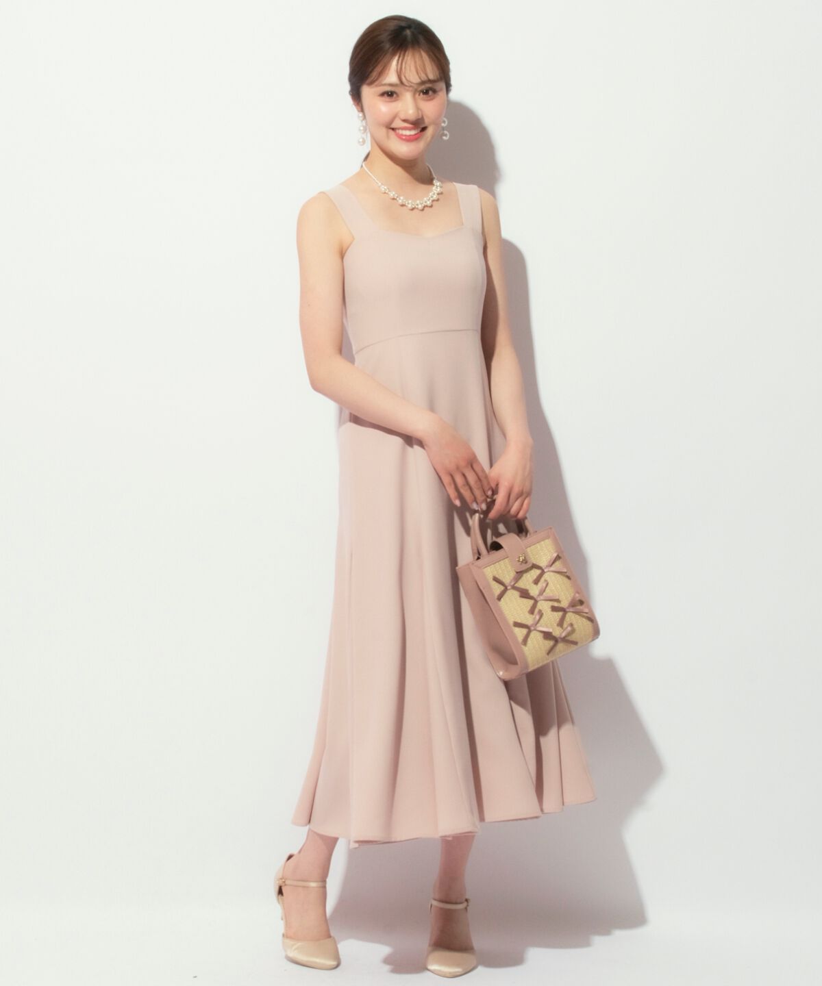 WILLSELECTION「リボンオフショルドレス」|ドレス|