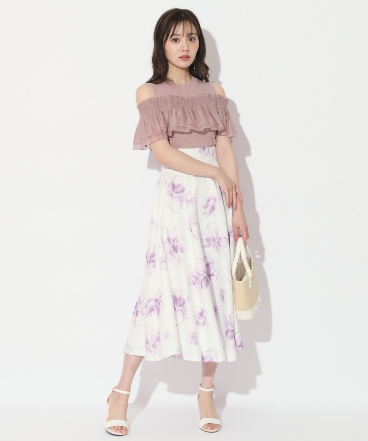 WILLSELECTION「レイヤード風オフショルプルオーバー」|ニット・セーター|