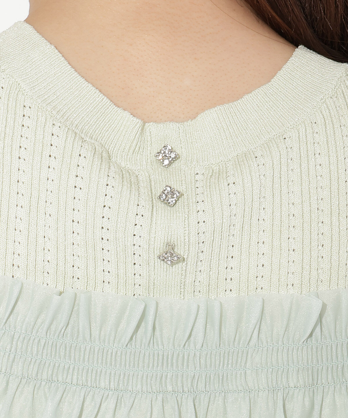 WILLSELECTION「レイヤード風オフショルプルオーバー」|ニット・セーター|