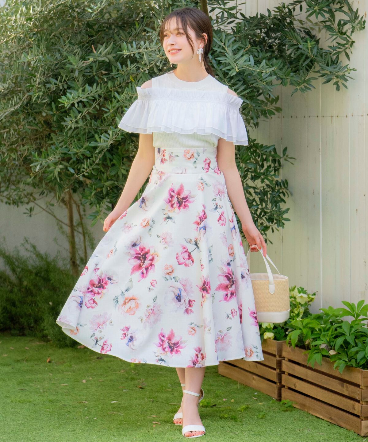 WILLSELECTION「レイヤード風オフショルプルオーバー」|ニット・セーター|