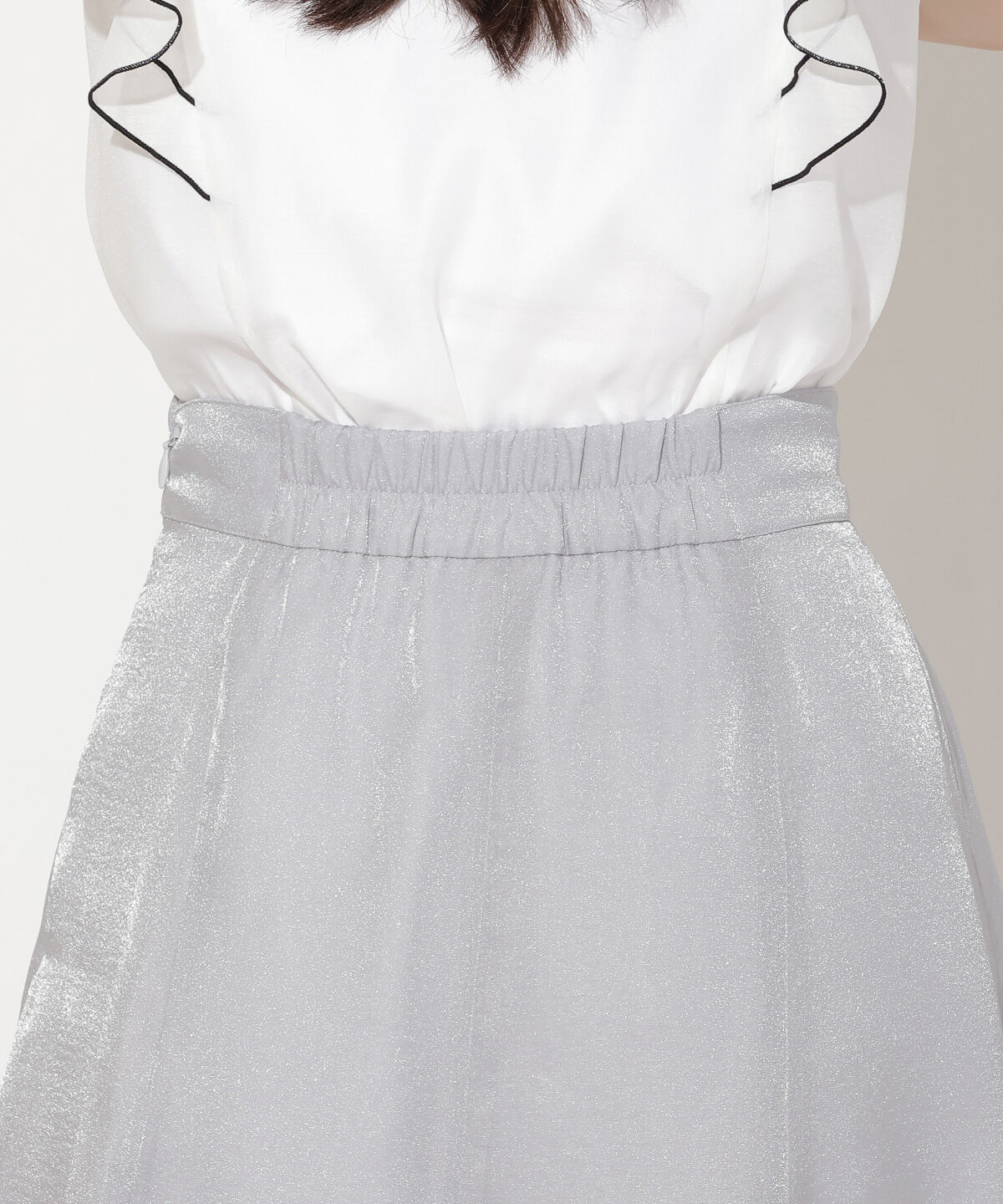 WILLSELECTION「シャイニーフレアスカート」|フレア|