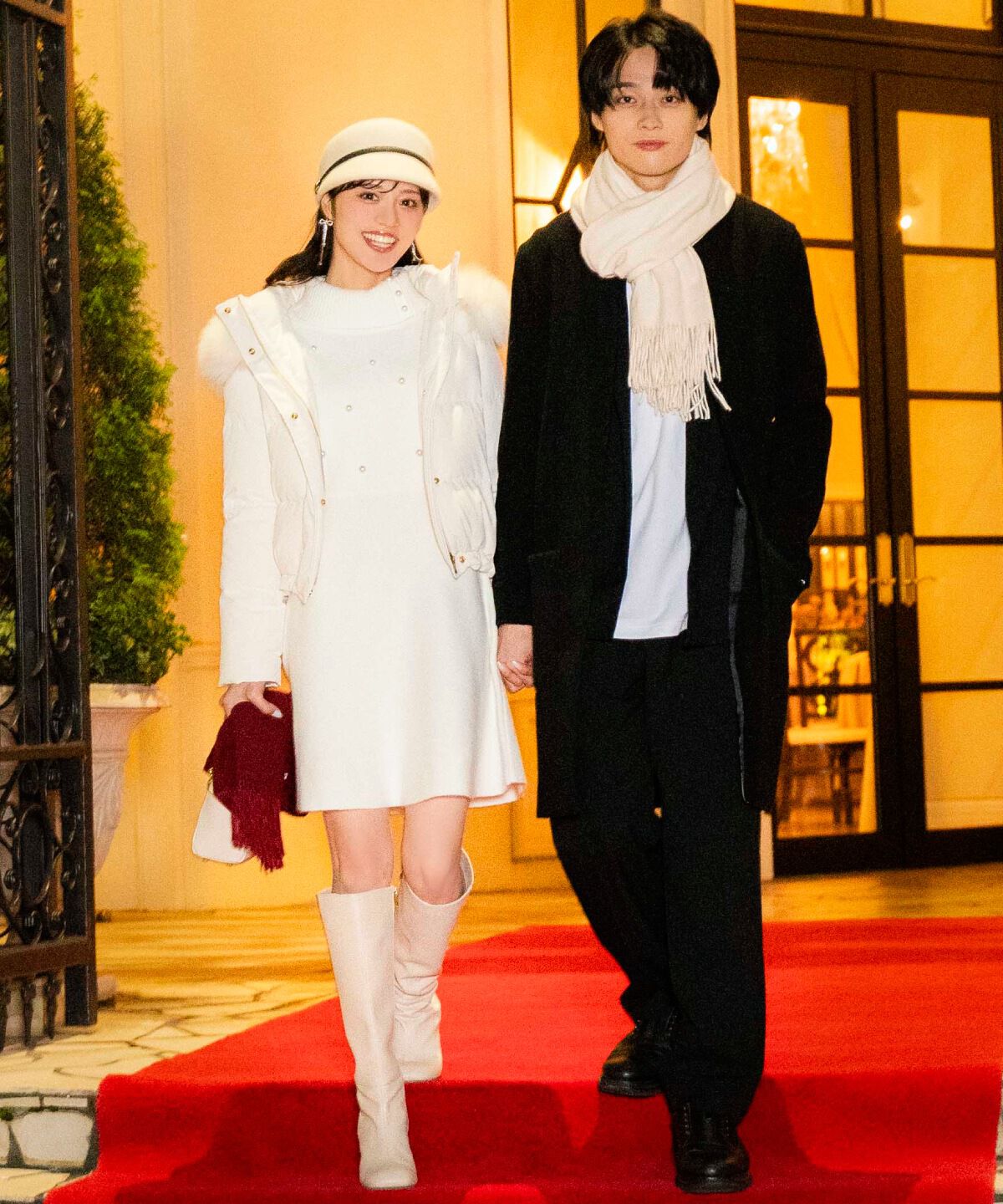 WILLSELECTION「パール付きタートルネックニットワンピース」|ワンピース|