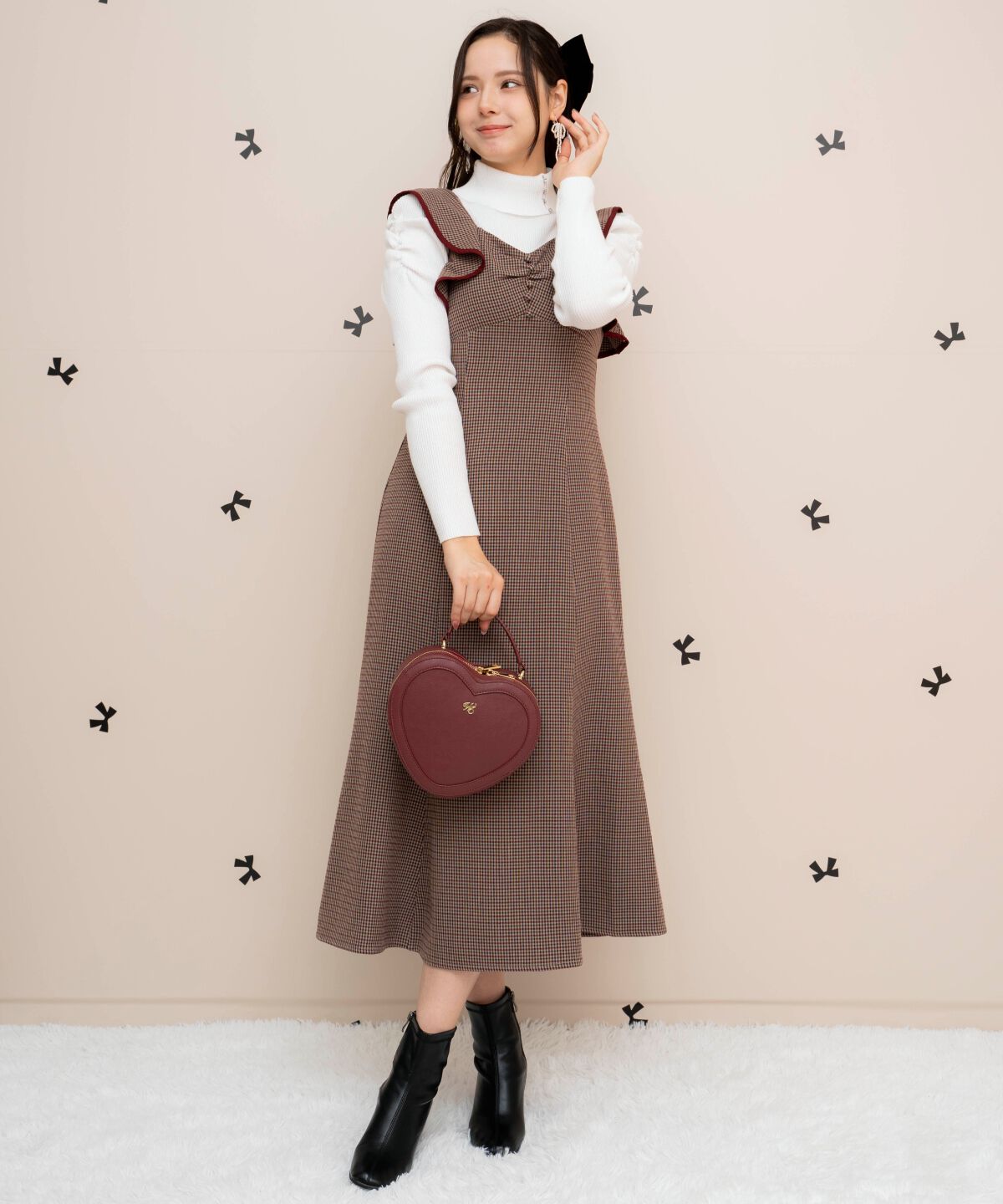 WILLSELECTION「パイピングフリルマーメイドジャンスカ」|ジャンパースカート|