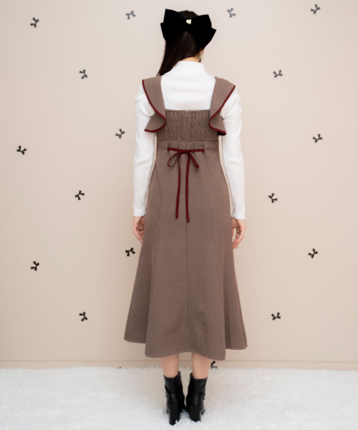 WILLSELECTION「パイピングフリルマーメイドジャンスカ」|ジャンパースカート|