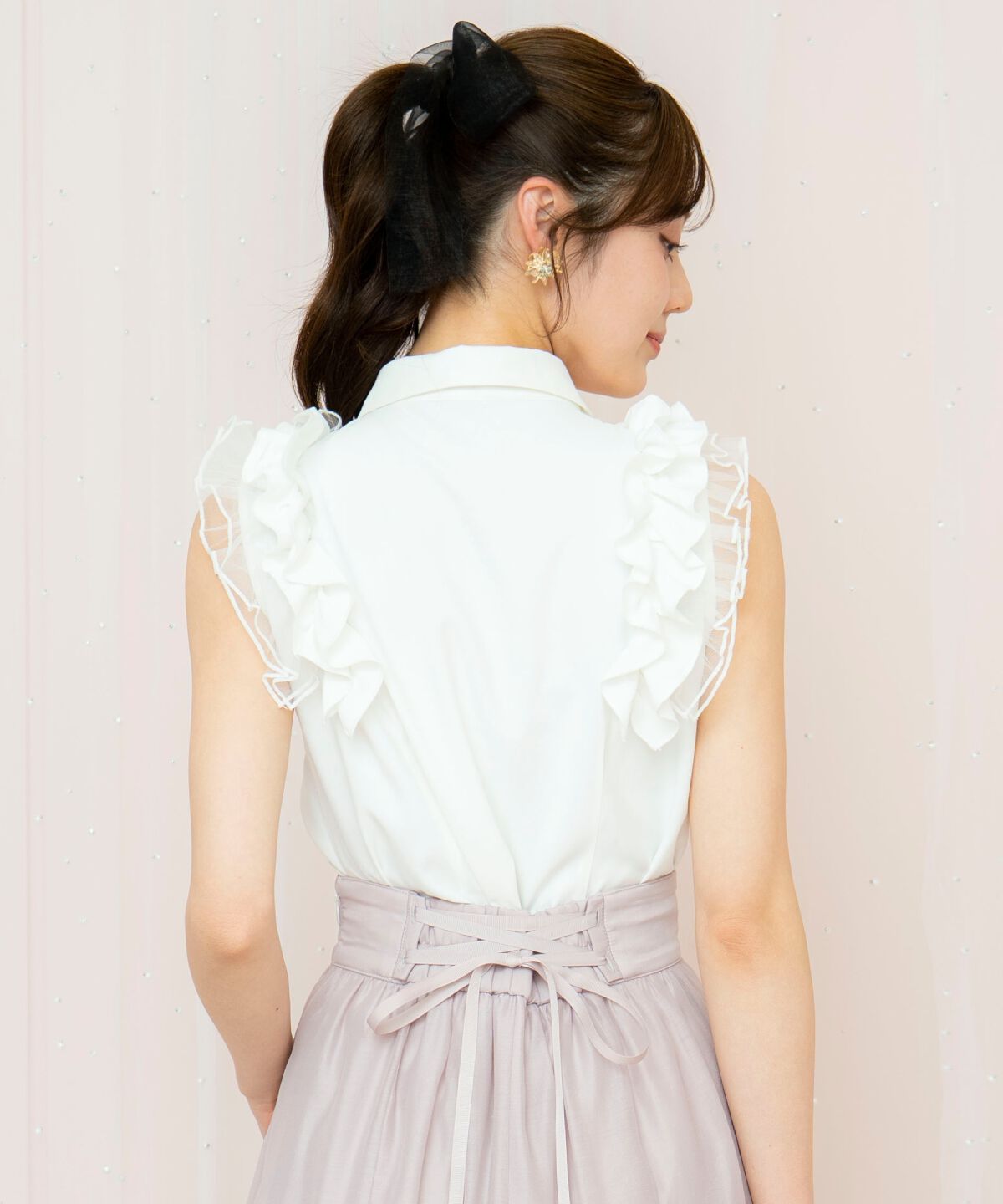 WILLSELECTION「チュールフリルブラウス」|シャツ・ブラウス|