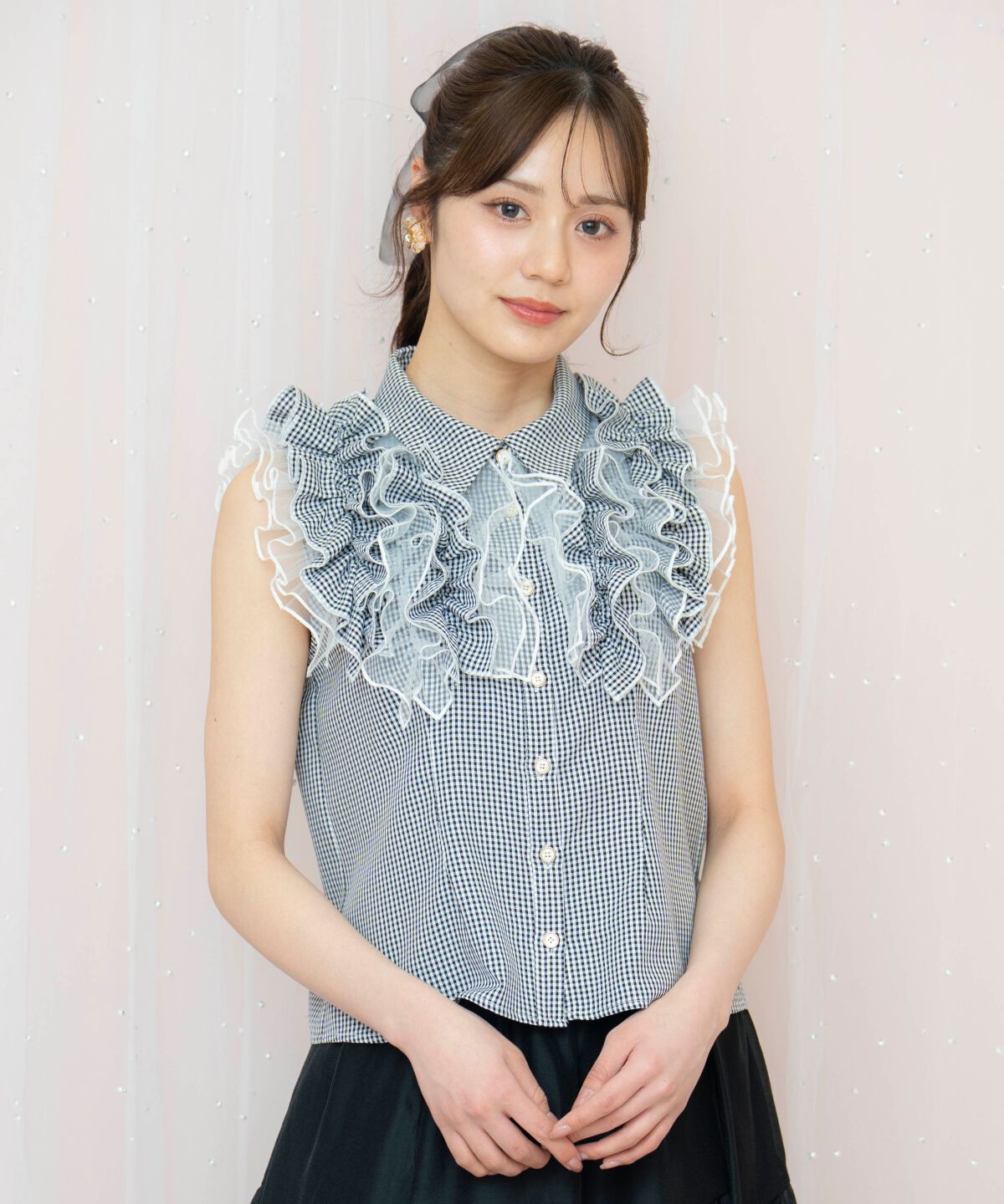 WILLSELECTION「チュールフリルブラウス」|シャツ・ブラウス|